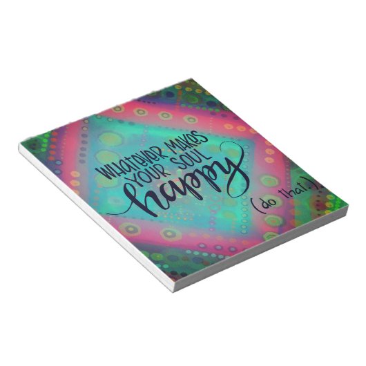 Bloc-note Tout Ce Qui Vous Rend Heureux (Incliné)