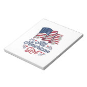 Bloc-note Tout design de chemise de drapeau de marguerite pa (Tourné)