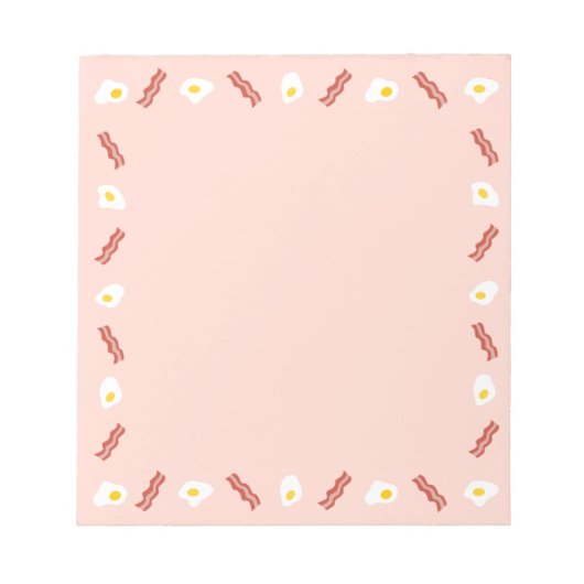 Bloc-note Tout sur le bacon et les oeufs (Devant)