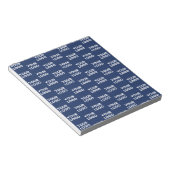 Bloc-note Toute image ou logo d'entreprise éditable bleu mar (Incliné)