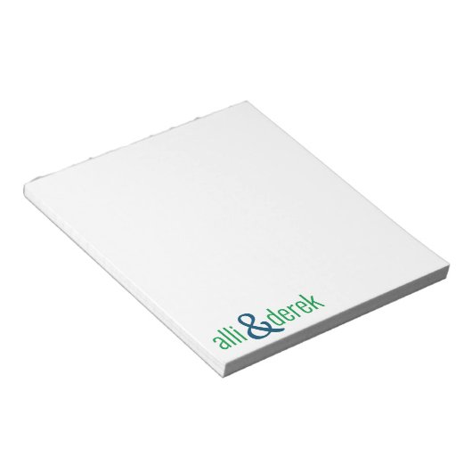 Bloc-note Toutes les couleurs - Bloquer les noms Couples Blo (Incliné)