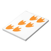 Bloc-note Trace de pattes de canard (Tourné)