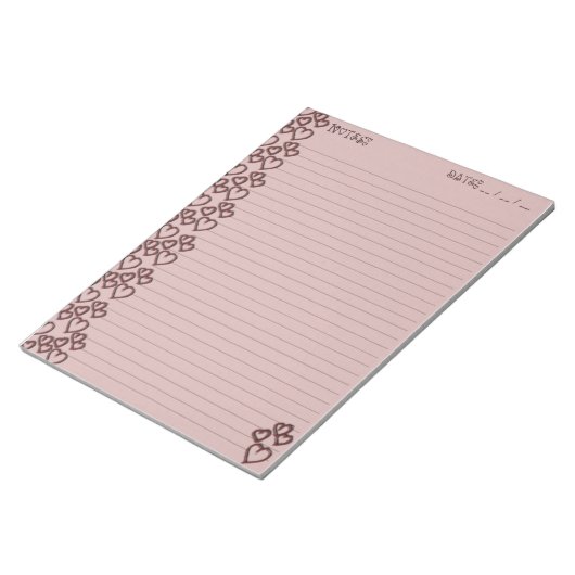 Bloc-note Traces d'amour (Incliné)