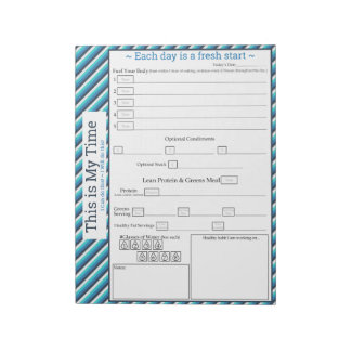 Bloc-note Tracker 5-1 Repas turquoise/Bleu