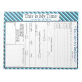 Bloc-note Tracker 5-1 Repas turquoise/Bleu (Devant)