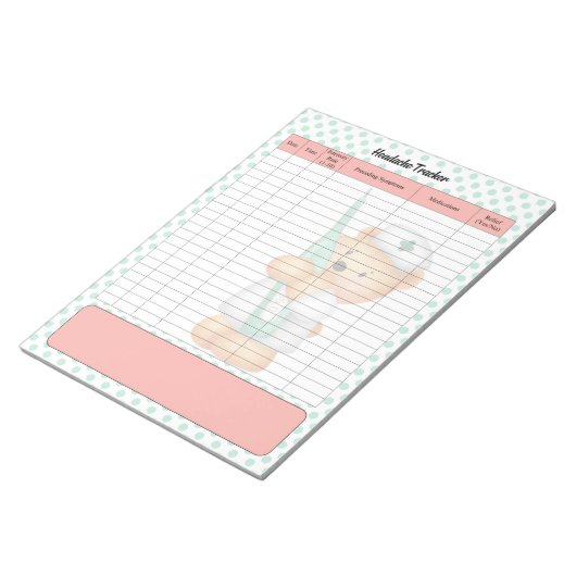 Bloc-note Tracker à thème pour l'ours à sucre (Incliné)