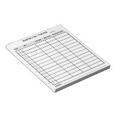 Bloc-note Tracker de facturation mensuelle personnalisée ten (Incliné)
