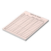 Bloc-note Tracker de facturation mensuelle personnalisée ten (Tourné)