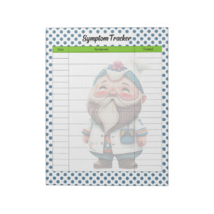 Bloc-note Tracker de symptômes à thème Gnome