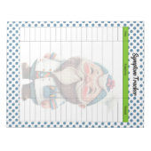 Bloc-note Tracker de symptômes à thème Gnome (Devant)