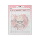 Bloc-note Tracker de tête crâne à sucre (Tourné)