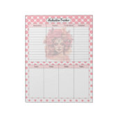 Bloc-note Tracker des médicaments pour le crâne de sucre (Tourné)