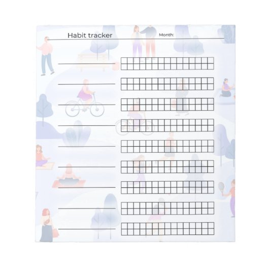 Bloc-note Tracker Habit (Devant)