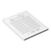 Bloc-note Tracker Ta-Da Cursive Minimaliste (Incliné)