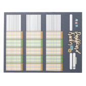 BLOC-NOTE TRACTEUR DE TABLEAU DE BORD HOMESCHOOL 1 (Devant)