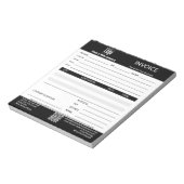Bloc-note Trade Service Professional Black Invoice Pad (Tourné)