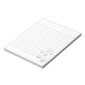 Bloc-note Trail Paw Paw Pet Cartoon Noir Cute (Tourné)