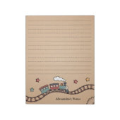 Bloc-note Train en bois (Tourné)