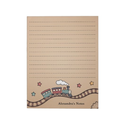 Bloc-note Train en bois (Tourné)