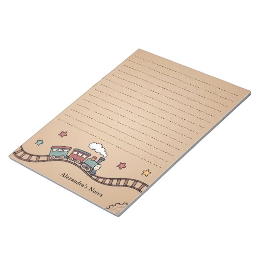 Bloc-note Train en bois (Incliné)