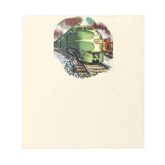 Bloc-note Train vintage (Devant)