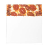 Bloc-note Tranche de pizza pepperoni classique de SlipperyJo (Devant)