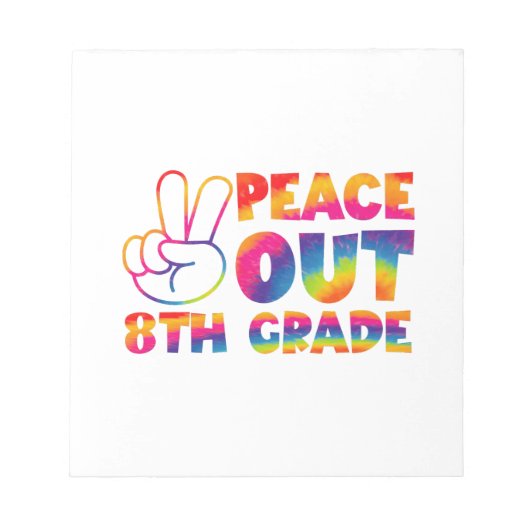 Bloc-note Tranquillité 8e année Teinture Jour Dernier 8e ann (Devant)