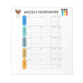 BLOC-NOTE TRAVAIL À DOMICILE HEBDOMADAIRE (Devant)