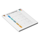 BLOC-NOTE TRAVAIL À DOMICILE HEBDOMADAIRE (Incliné)