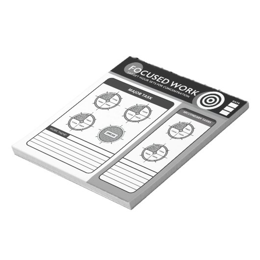 Bloc-note Travail ciblé | Heures cibles (Tourné)