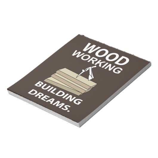 Bloc-note Travail du bois charpentier (Tourné)