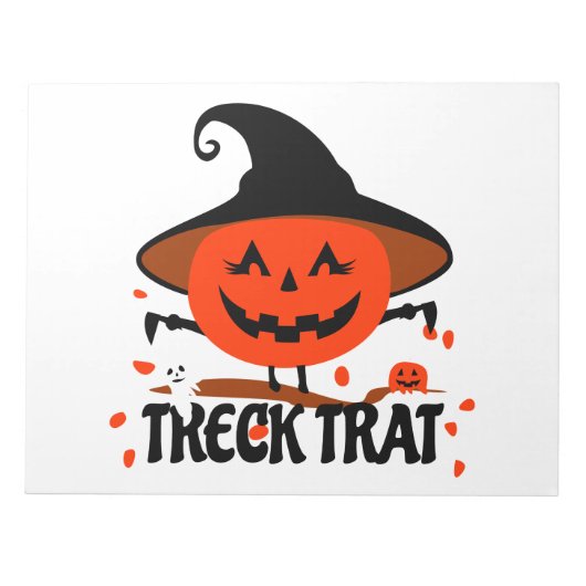 Bloc-note Treck Trat Citrouille Sourire (Devant)