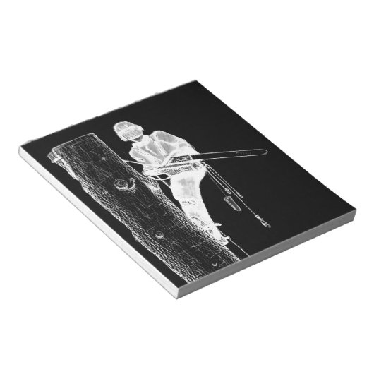 Bloc-note Tree Surgeon Arborist at work present Chainsaw (Incliné)