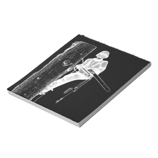 Bloc-note Tree Surgeon Arborist at work present Chainsaw (Tourné)