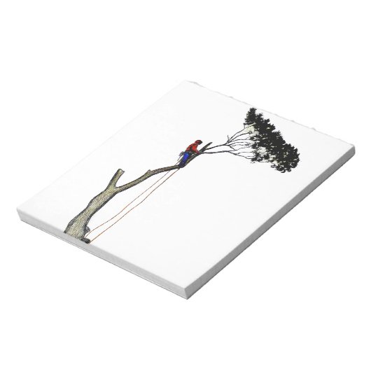 Bloc-note Tree Surgeon Arborist at work present Chainsaw Gif (Tourné)