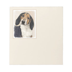 Bloc-note Treeing Walker Coonhound Peinture - Art original