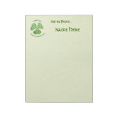 Bloc-note Trèfle vert (Tourné)