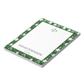 Bloc-note Trèfle vert, monogramme de la Saint-Patrick (Tourné)