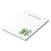 Bloc-note Trèfle Vert Or Saint-Patrick (Tourné)