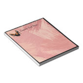 Bloc-note Trendy Black High Heels Pink Peint Brush Strokes (Incliné)