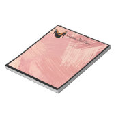 Bloc-note Trendy Black High Heels Pink Peint Brush Strokes (Tourné)