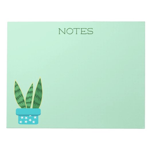 Bloc-note Trendy Cute Poted Succulent (Devant)