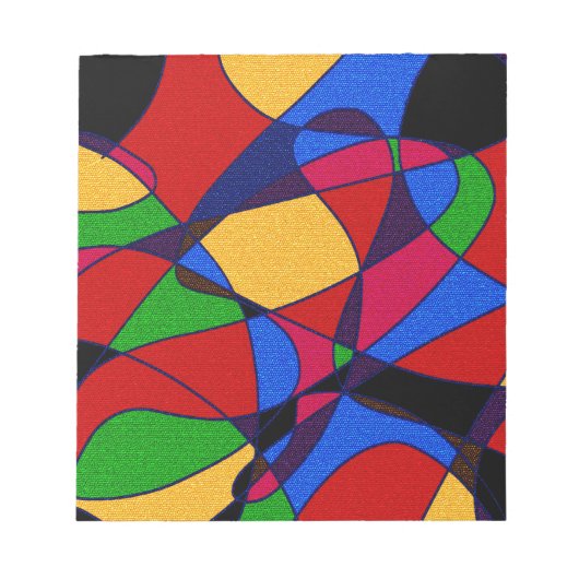 Bloc-note Trendy Rainbow Abstract Art gift accessories (Devant)
