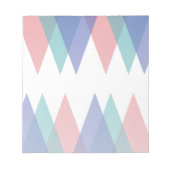 Bloc-note Triangles bleu et corail (Devant)