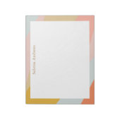 Bloc-note Triangles géométriques dans les tons pastel (Tourné)