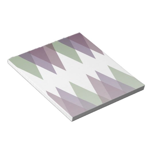 Bloc-note Triangles mauve et vert (Incliné)