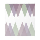 Bloc-note Triangles mauve et vert (Devant)