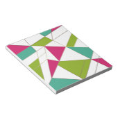 Bloc-note Triangles mode géométrie d'impression abstraite (Incliné)