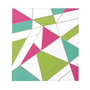 Bloc-note Triangles mode géométrie d'impression abstraite