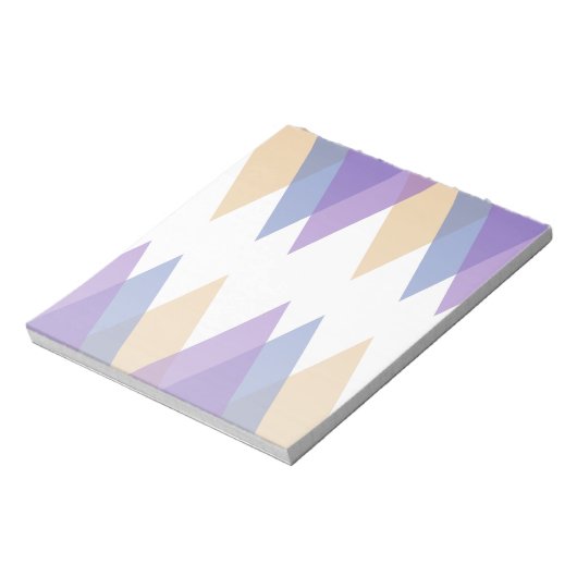 Bloc-note Triangles pourpre, bleu et jaune (Tourné)
